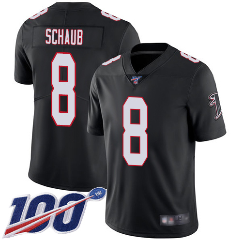Atlanta Falcons Limited Black Men Matt Schaub Alternate Jersey NFL Football #8 100th Season Vapor Untouchable